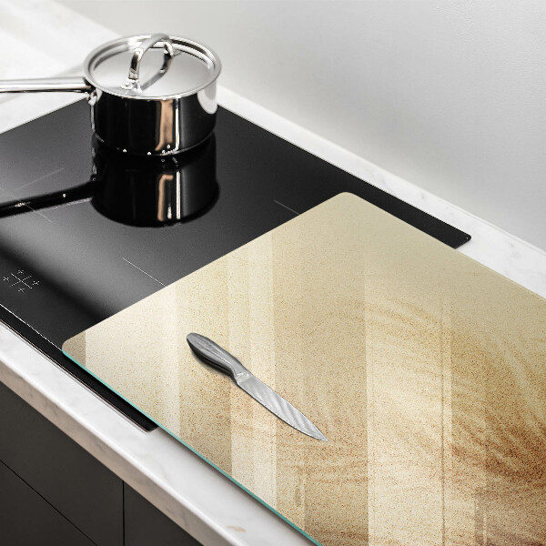 Tábua de cortar de vidro Férias na areia da praia