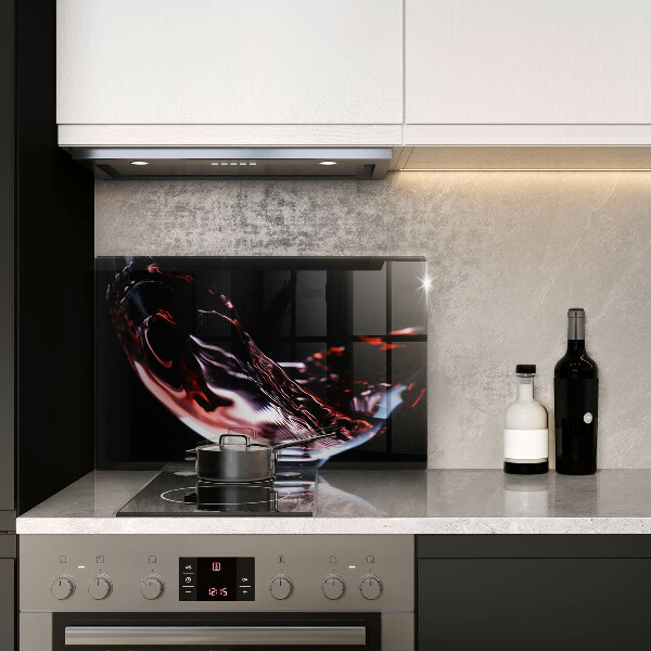 Tábua para cozinha Um copo de vinho tinto