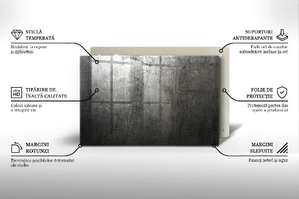 Tábua de corte Textura metálica