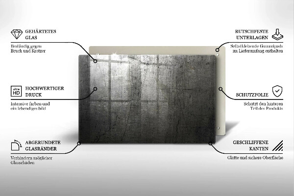 Tábua de corte Textura metálica