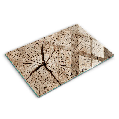 Tábua de cortar alimentos Seção transversal de uma árvore