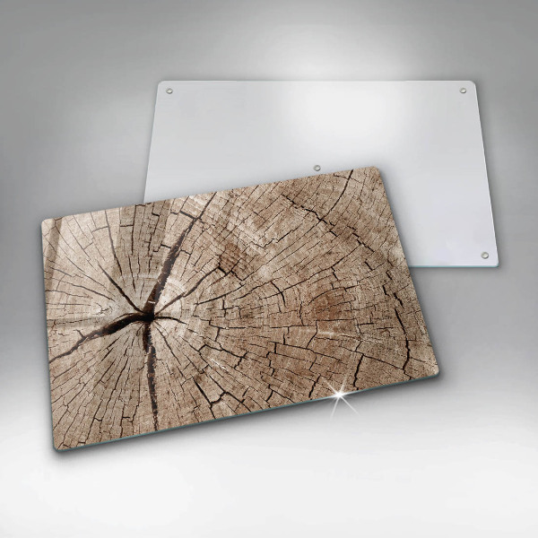 Tábua de cortar alimentos Seção transversal de uma árvore