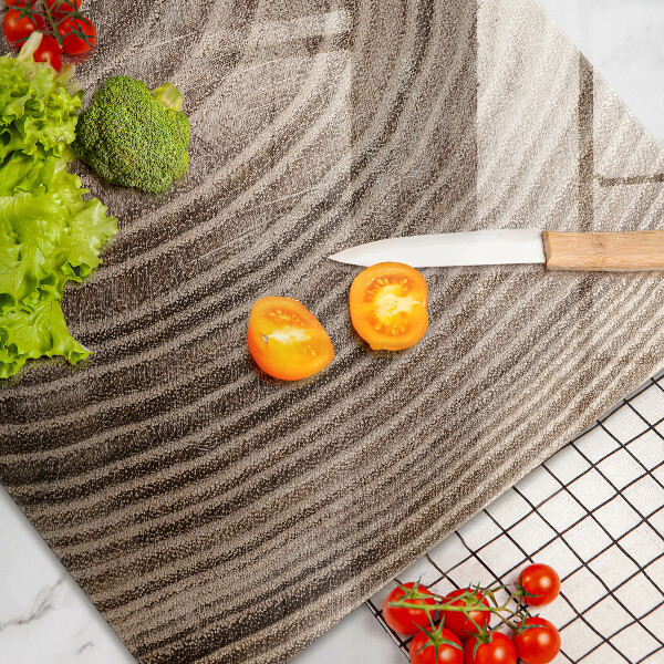 Tábua de cortar alimentos Anéis de árvores de madeira