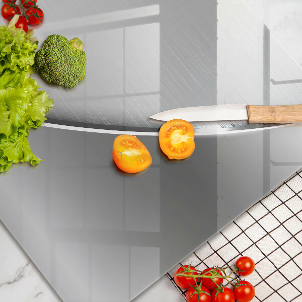 Tábua de cortar de vidro Formas metálicas