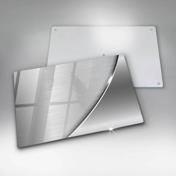 Tábua de cortar de vidro Formas metálicas