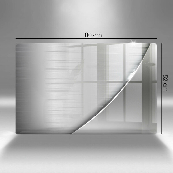 Tábua de cortar de vidro Formas metálicas