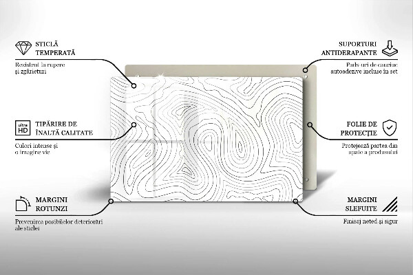 Tábua de corte Formas abstratas