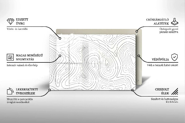 Tábua de corte Formas abstratas