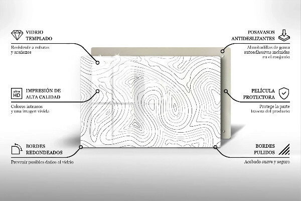 Tábua de corte Formas abstratas