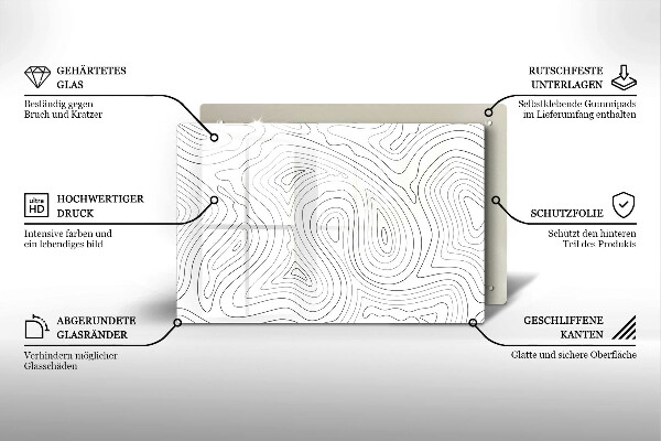 Tábua de corte Formas abstratas