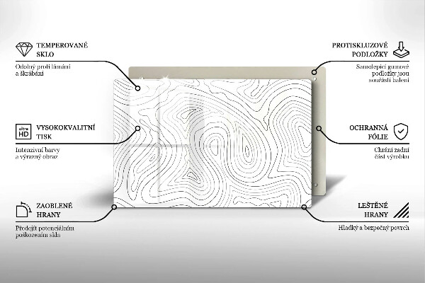 Tábua de corte Formas abstratas
