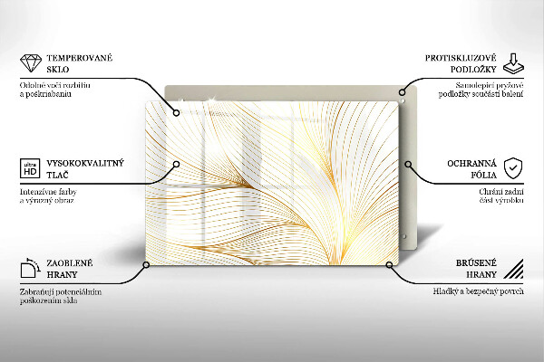 Tábua de cortar Padrão de linha moderno