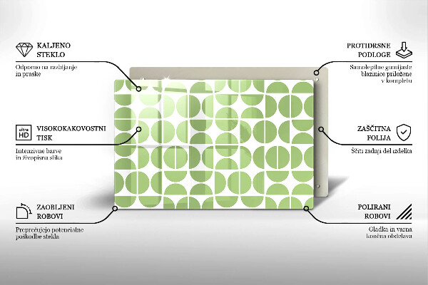 Tábua para corte Padrão de formas boho