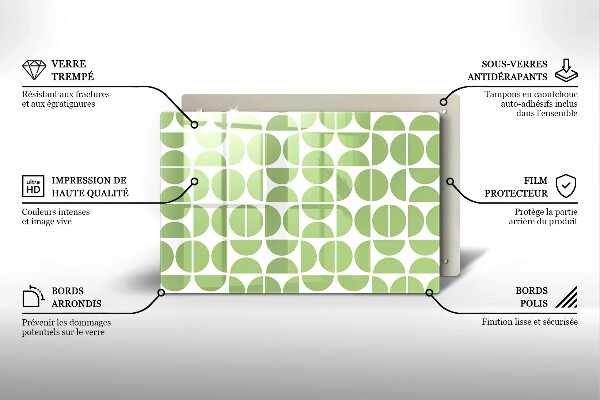 Tábua para corte Padrão de formas boho