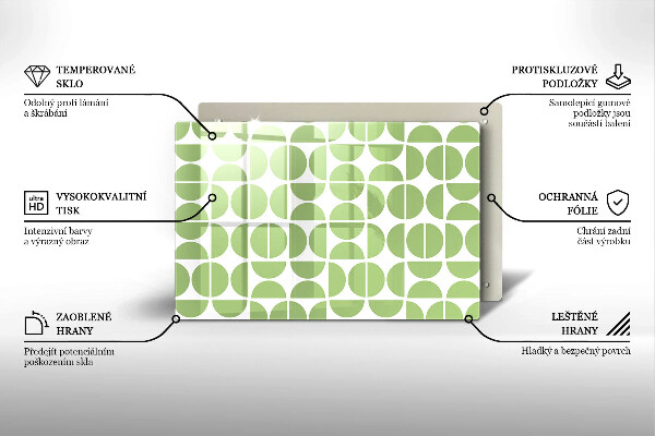 Tábua para corte Padrão de formas boho