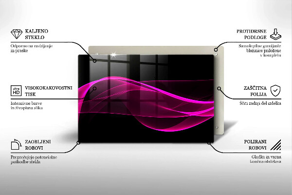 Tábua corte Abstração rosa