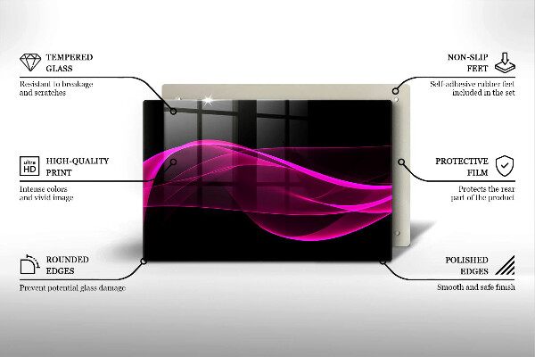 Tábua corte Abstração rosa