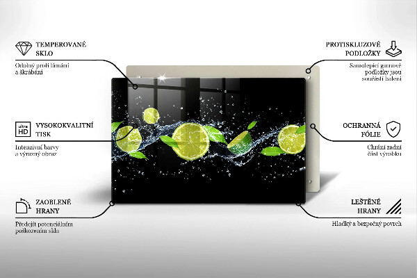 Tábua corte Água de limão e hortelã
