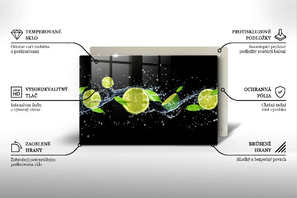 Tábua corte Água de limão e hortelã