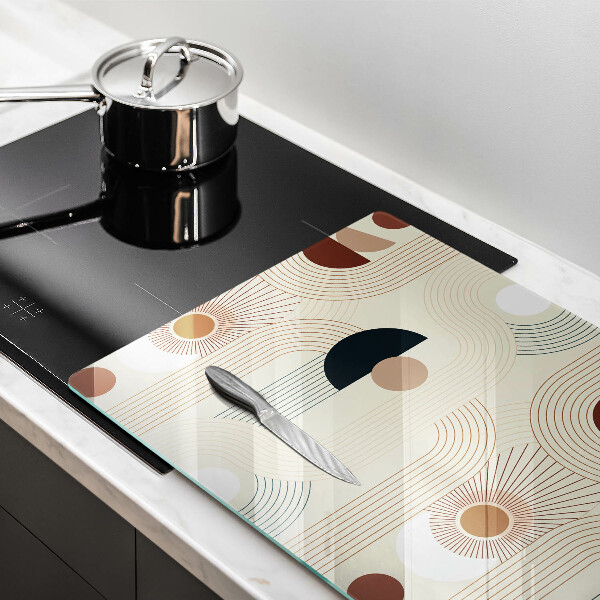 Tábua de cortar alimentos Formas geométricas boho