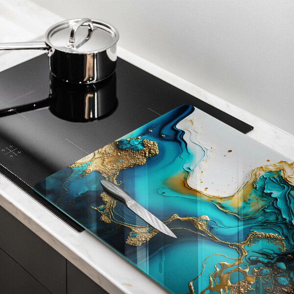 Tábua corte Abstração turquesa