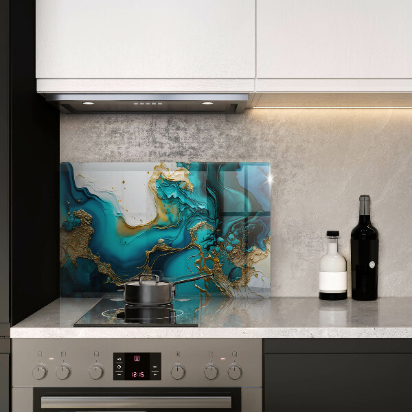 Tábua corte Abstração turquesa