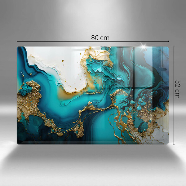 Tábua corte Abstração turquesa