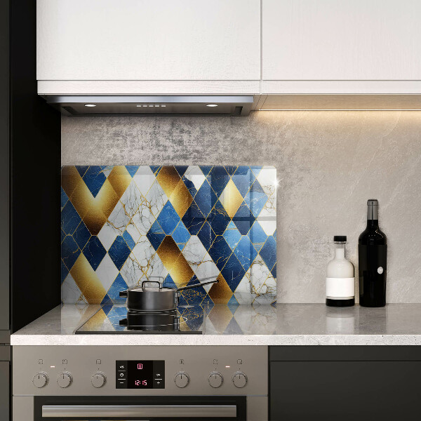 Tábua para corte Mármore losango dourado