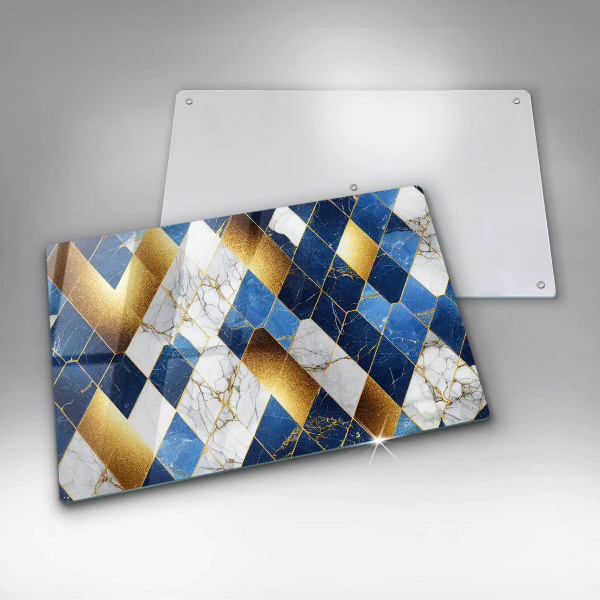 Tábua para corte Mármore losango dourado