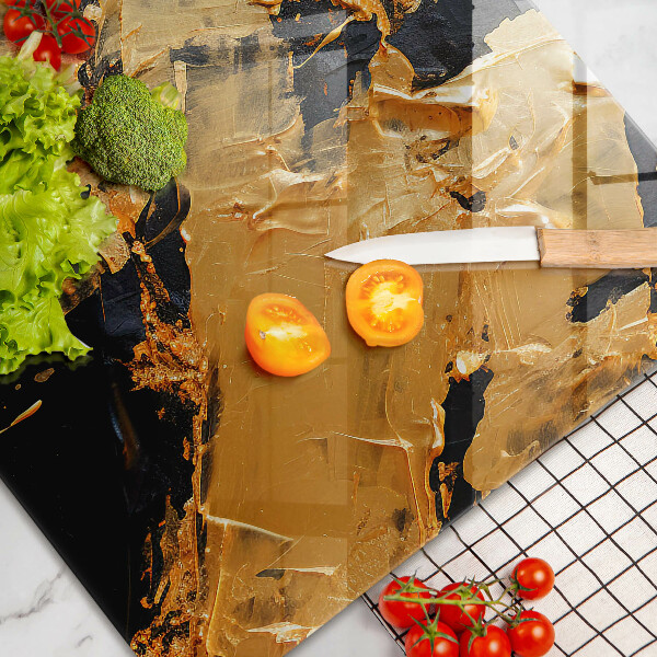 Tábua de vidro Textura de tinta elegante