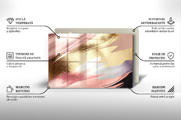 Tábua de cortar alimentos Manchas pastel