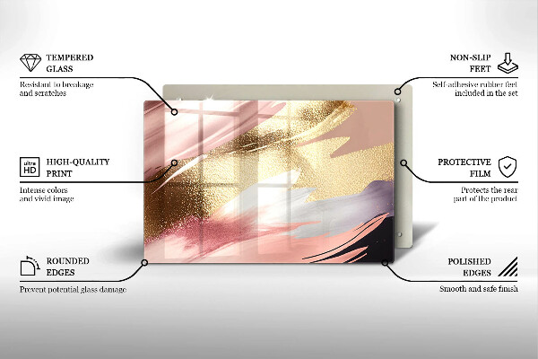 Tábua de cortar alimentos Manchas pastel