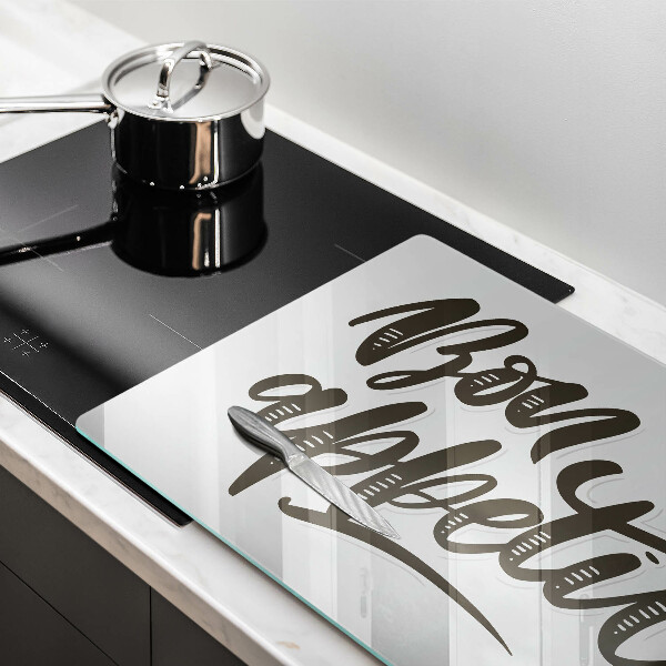 Tábua para cozinha A inscrição Bon Appetit