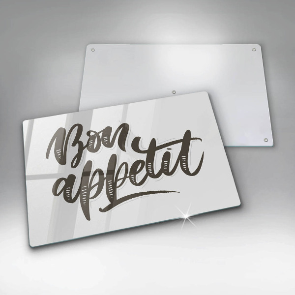 Tábua para cozinha A inscrição Bon Appetit