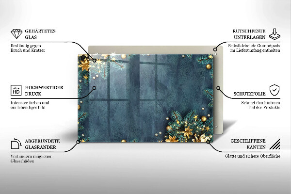 Tábua para corte decorações de Natal