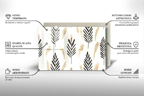 Tábua de cortar alimentos Plantas Boho