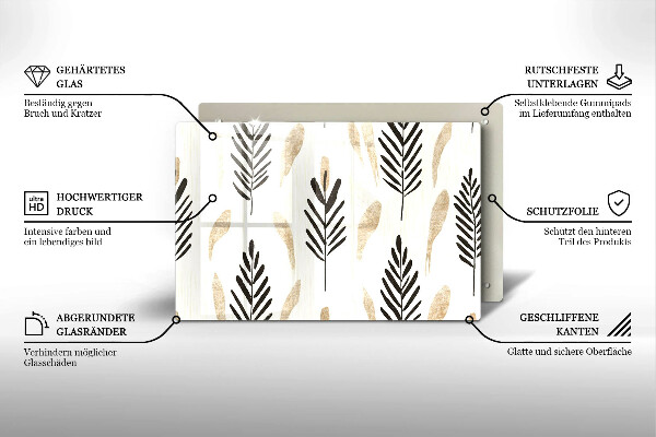 Tábua de cortar alimentos Plantas Boho