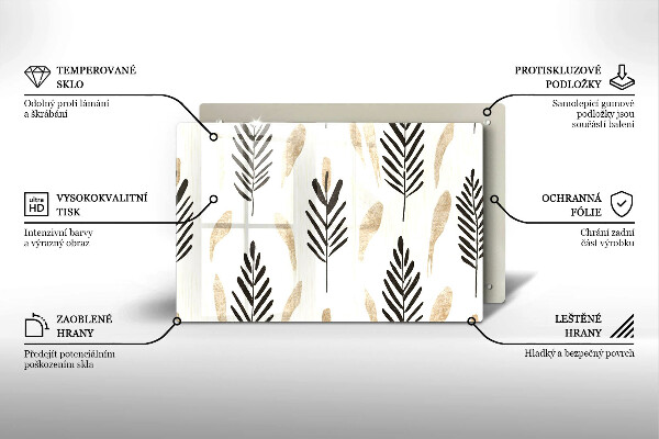 Tábua de cortar alimentos Plantas Boho