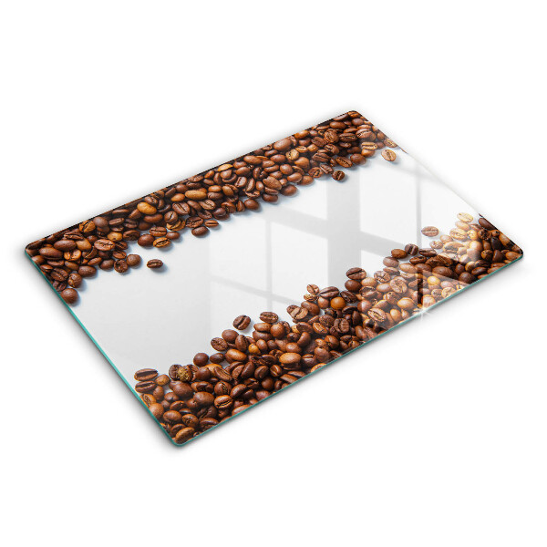 Tábua de cortar de vidro Grãos de café