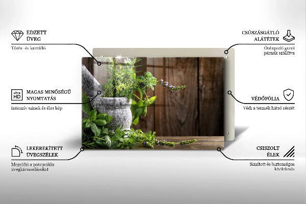 Tábua corte Ervas verdes