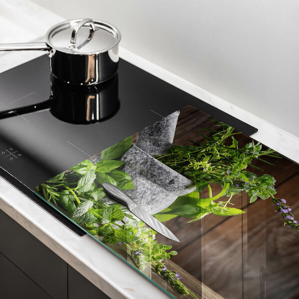 Tábua corte Ervas verdes