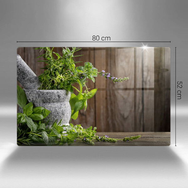 Tábua corte Ervas verdes