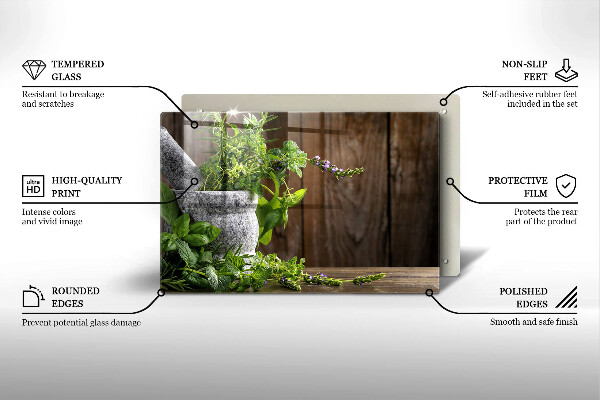 Tábua corte Ervas verdes