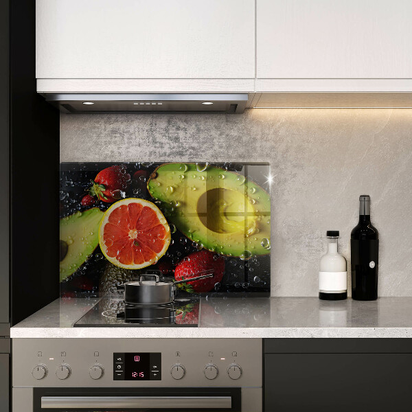 Tábua de vidro Frutas e vegetais