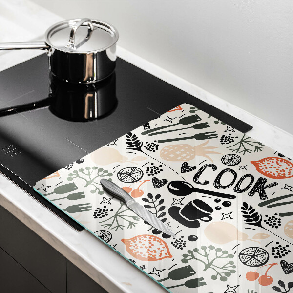 Tábua cozinha Motivo de cozinha de desenho animado