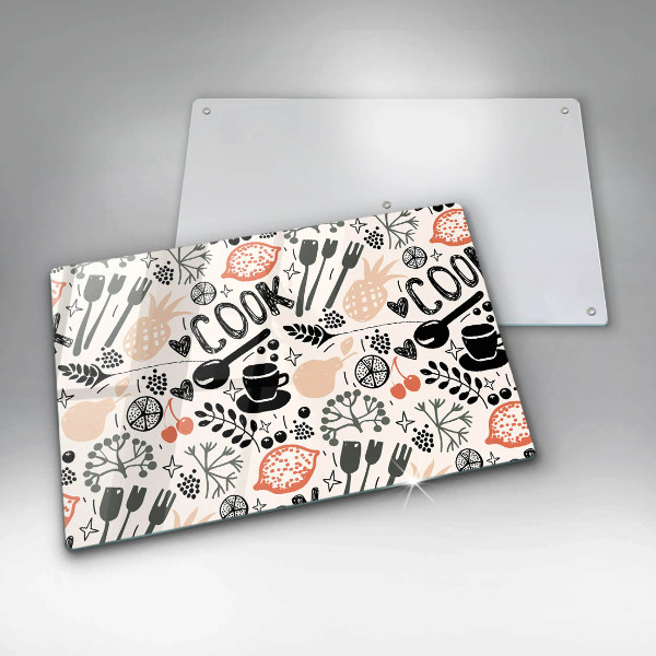 Tábua cozinha Motivo de cozinha de desenho animado