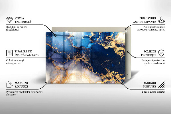 Tábua para corte Abstração de mármore