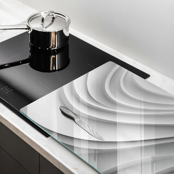 Tábua de vidro Linhas geométricas