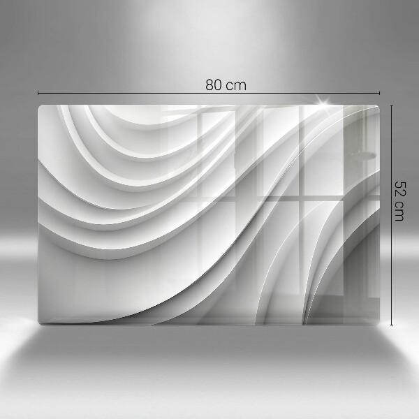 Tábua de vidro Linhas geométricas