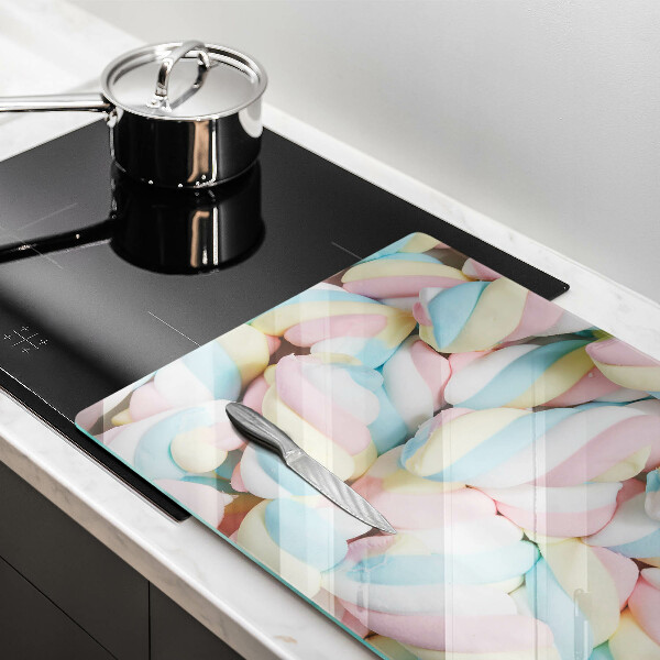 Tábua de corte Marshmallows coloridos